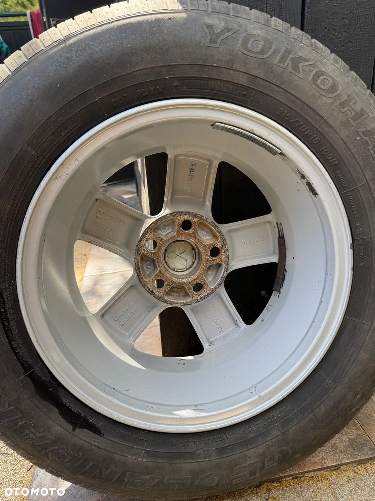 FELGI ALUMINIOWE MITSUBISHI OUTLANDER 16" + OPONY YOKOHAMA GEOLANDAR 215/70R16 Rozstaw Śrub 5x114,3 - 13