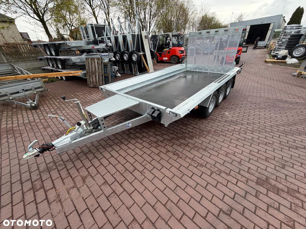 Martz Przyczepa  Bau 400x180 3500kg 3 osie koła 185R14C pod koparke koparka walec - 5
