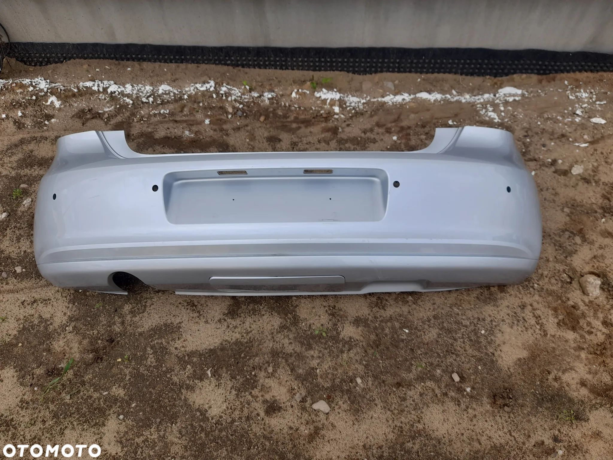 VW POLO 6R6 ZDERZAK TYLNY TYŁ SREBRNY  09-> - 1