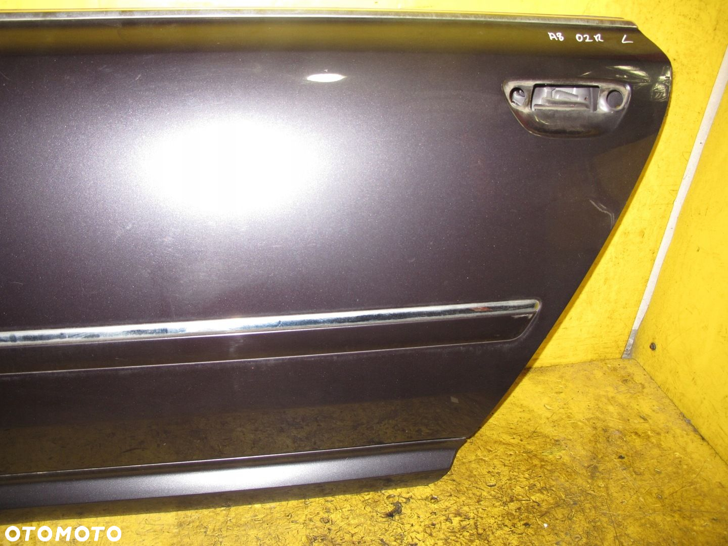 AUDI A8 D3 4E 02- DRZWI POSZYCIE LEWE TYŁ LZ7Q 106cm - 3