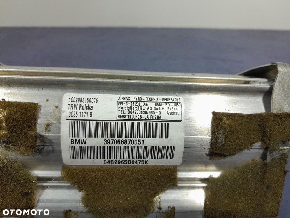 BMW 1 E87 DESKA ROZDZIELCZA KONSOLA KOKPIT AIRBAG NAPINACZE EU - 9