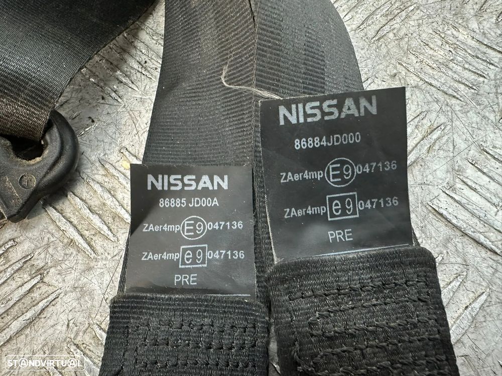 .Conjunto Cinto De Segurança Frente Frontais Tras Traseiro Esquerdo Original Nissan Qashqai J10 2006 - 20014 - 5