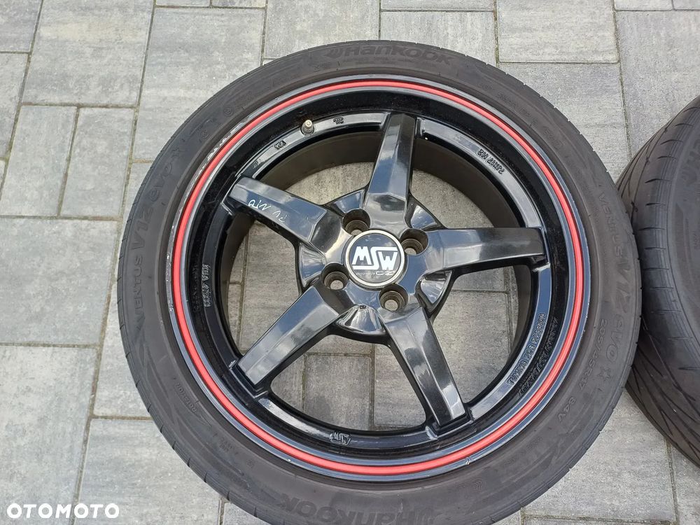 FELGI Z OPONAMI KOŁA ALUMINIOWE MSW DESIGNED BY OZ RACING FIAT R17 4X100 56,6 mm OPONY VENTUS V12 EVO 205/45 R17 NR30 - 4