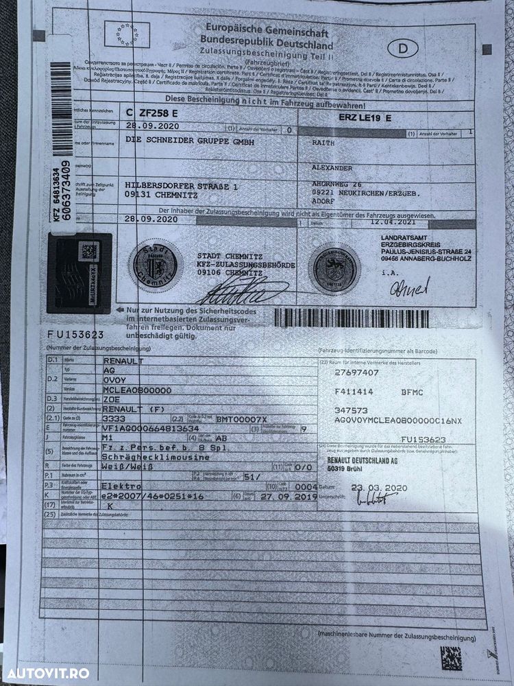 Renault ZOE (ohne Batterie) Z.E. 50 INTENS - 7