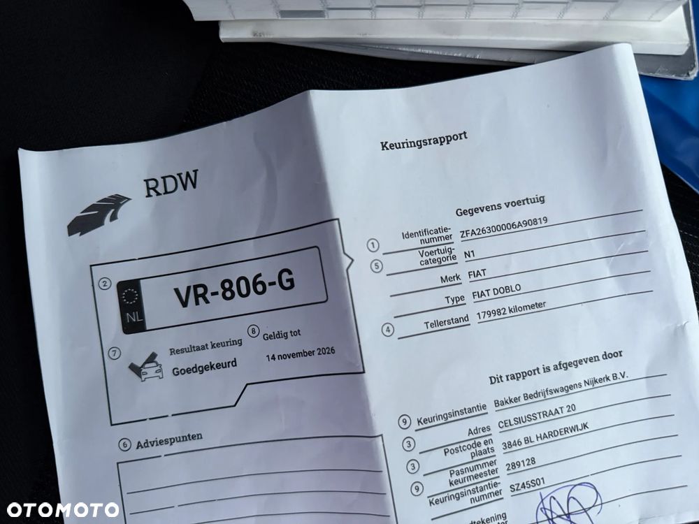 Fiat Doblo 1.3 D LONG L2H1 Faktura VAT 23% Klimatyzacja 3 Osobowy - 32