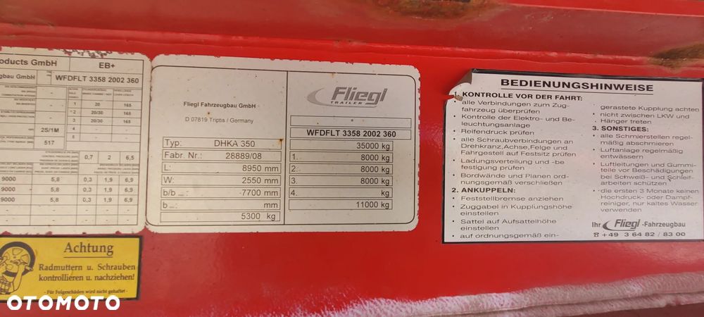 Fliegl DHKA 350, BPW, 38m3,BRUTTO!!! - 10