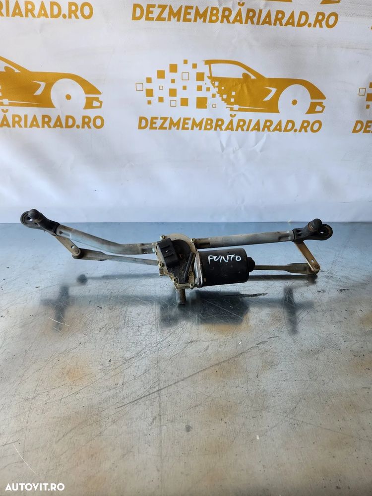 Ansamblu Motoras Stergatoare Stergator Fiat Punto 2 ll An 2003-2004-2005-2006-2007-2008-2009-2010-2 - 3