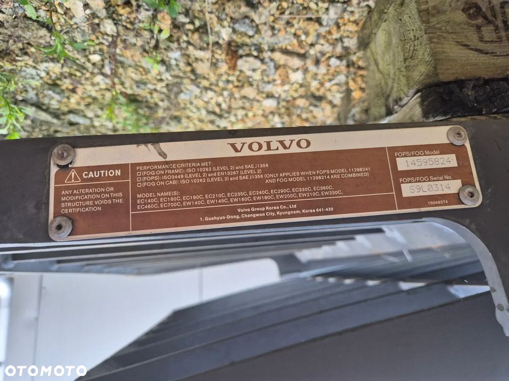 Osłona kabiny do koparek volvo. - 2