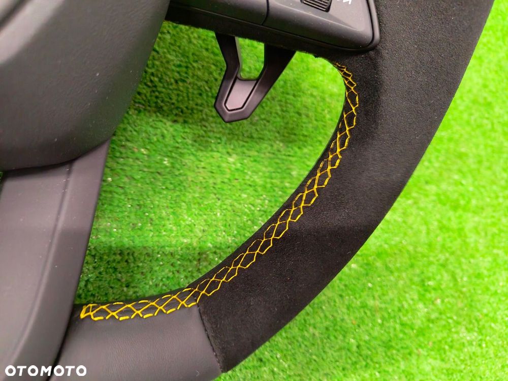 LAMBORGHINI URUS KIEROWNICA ŁOPATKI ALCANTARA ŻÓŁTA NIĆ - 8