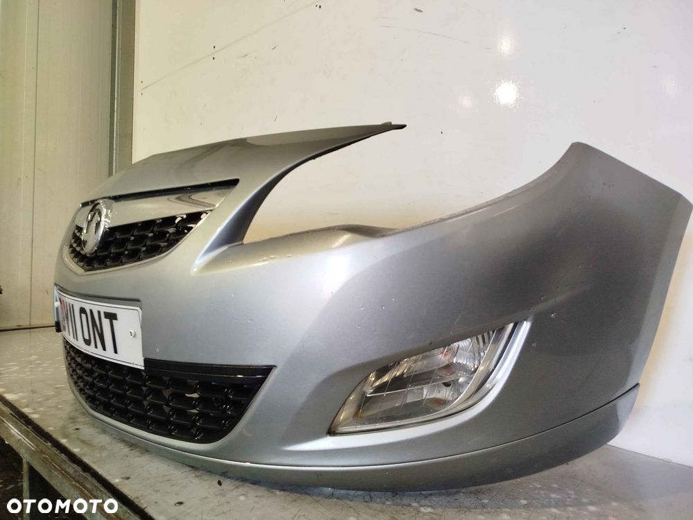 + ZDERZAK PRZÓD PRZEDNI OPEL ASTRA J 4 IV Z163 SZARY HALOGENY - 2