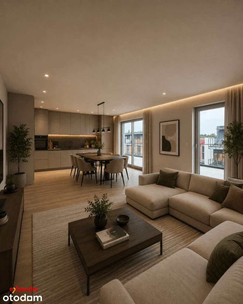 Apartament 4pok z dużym balkonem na ostatnim piętrze