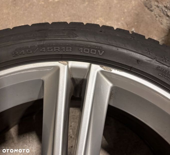 Koła felgi Volvo V90 S90 5x108 opony zimowe Dunlop 4x 245/45R18 - 12