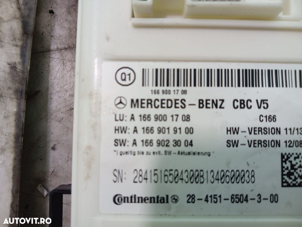 Modul confort sam A1669001708 Mercedes-Benz ML W166 [2011 - 2015] 2.2 - 2