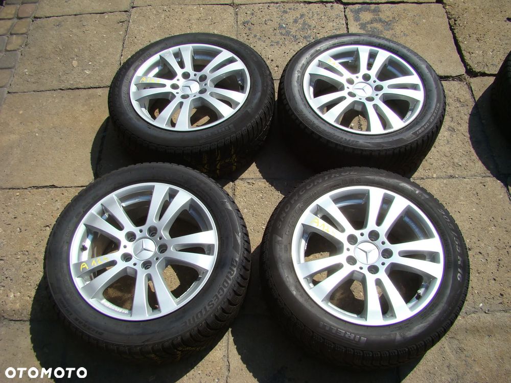 a124 5x112 Mercedes 190 W201 W124 w204 W169 W176 W245 W246 CLA C117 7jx16 205/55 zima - 1