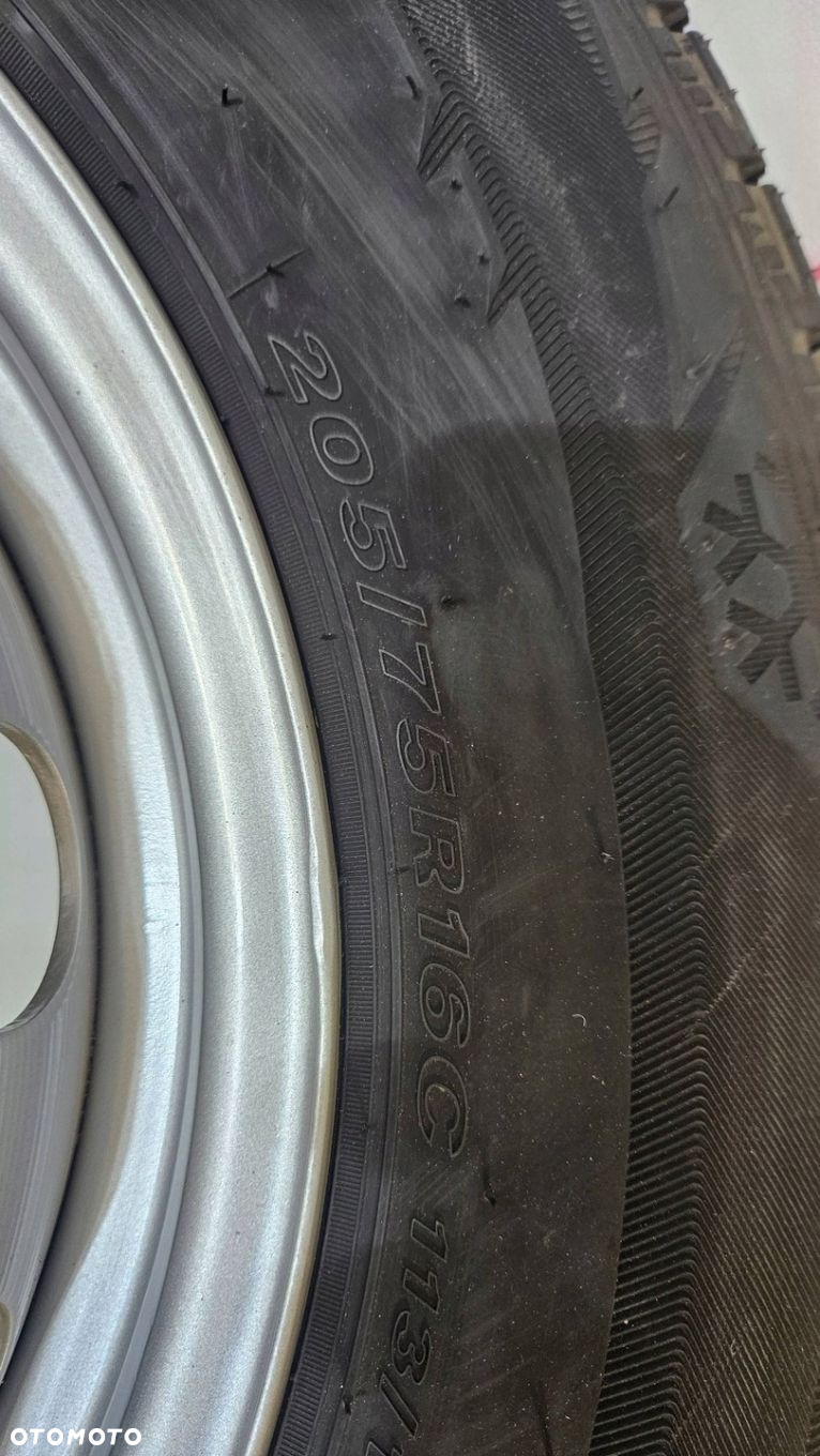 KOŁA STALOWE OPONY 16 5,5J ET 121,5 6x205 205/75/16 ZIMA NOWE 2N0601027C - 6