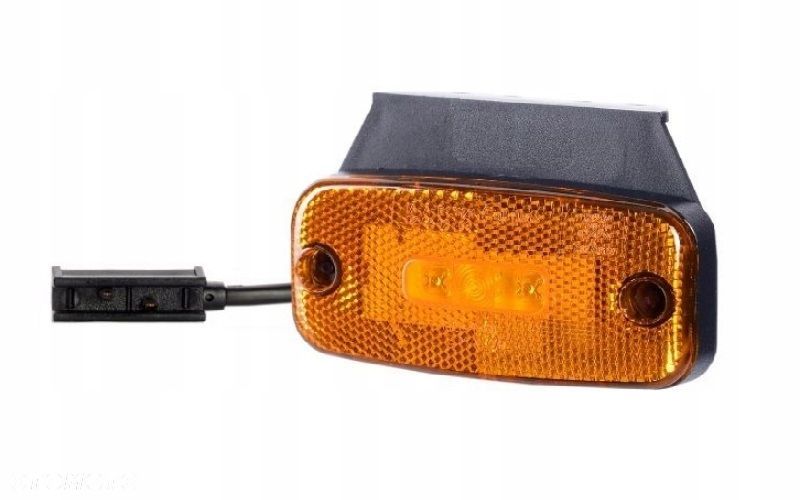 lampa obrysowa diodowa zolta z uchwytem 110x51 led - 1