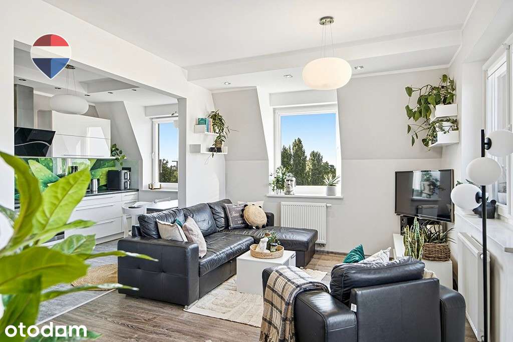 Niebo za oknem, miasto u stóp, 74,5m² w sercu ZG!
