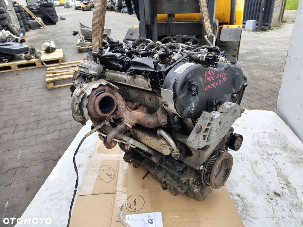 SILNIK KOMPLETNY CAY CAW BEZ NASTAWNIKA VW CADDY 3 III 1.6 TDI 96 TYŚ KM - 7