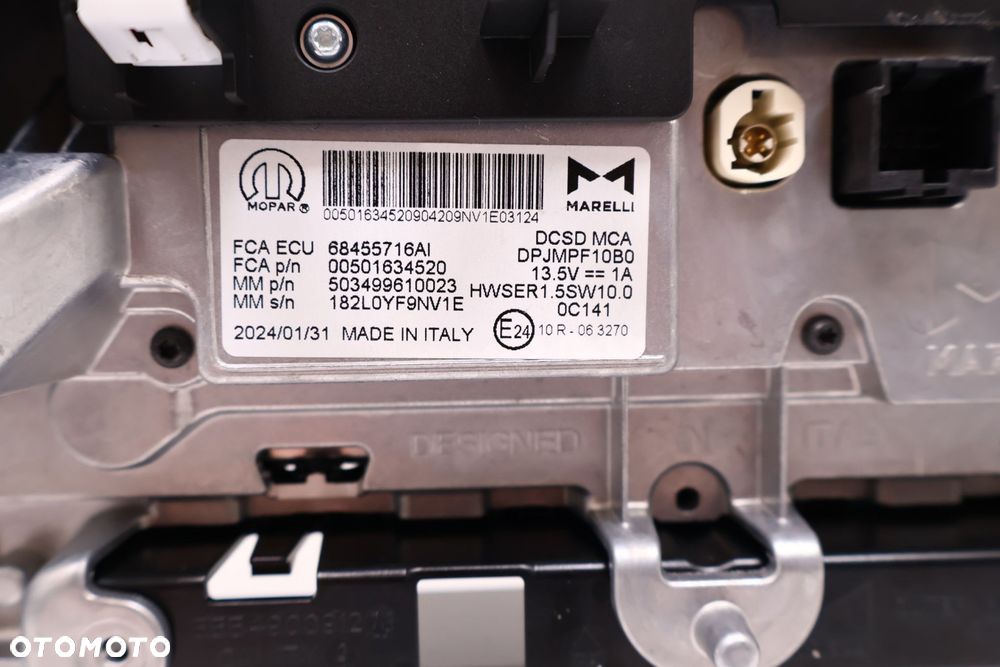 JEEP COMPASS II LIFT WYŚWIETLACZ EKRAN NAWIGACJA 68455716AI - 5
