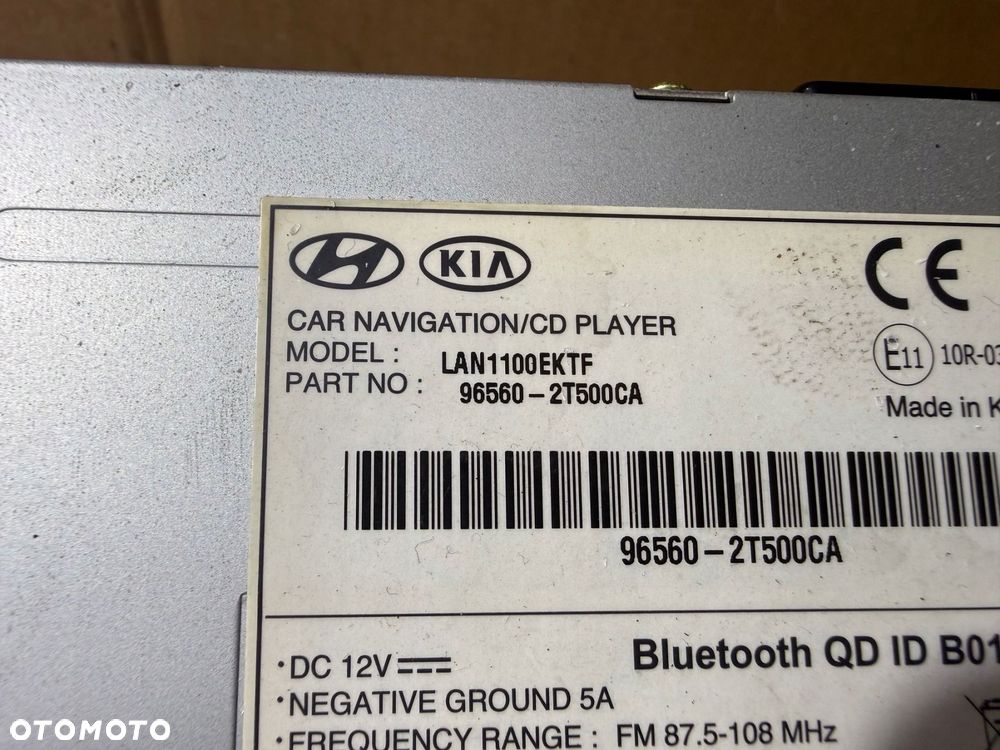 kia optima iii radio nawigacja navi ekran wyświetlacz 96560-2t500ca - 8