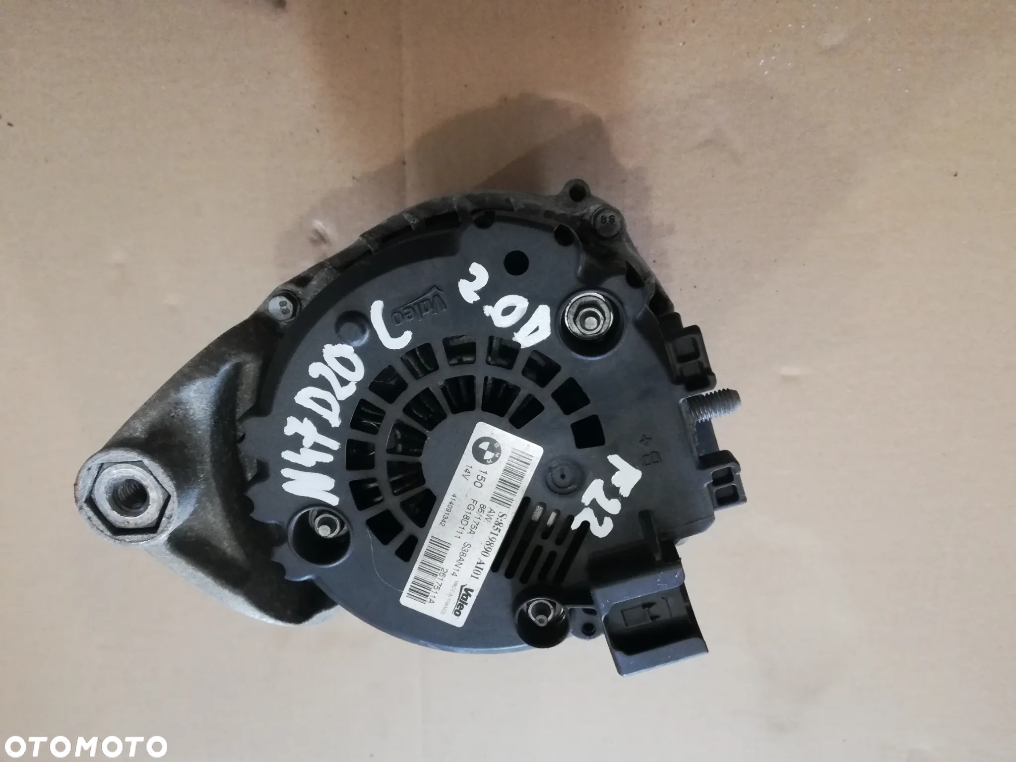 BMW F10 F20 F25 F30 F32 N47 alternator 8519890 150A - 2