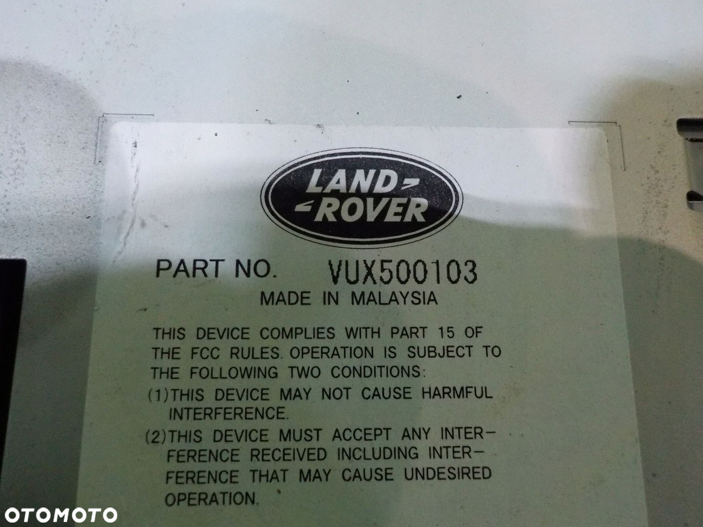 RANGE ROVER L322 04r modul tunera wzmacniacz VUX500103 - 4