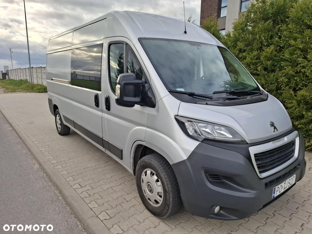 Peugeot BOXER 2.2 150 KM L3 H2 BRYGADÓWKA 7 OSÓB LEDY KLIMA TEMPOMAT HAK - 6