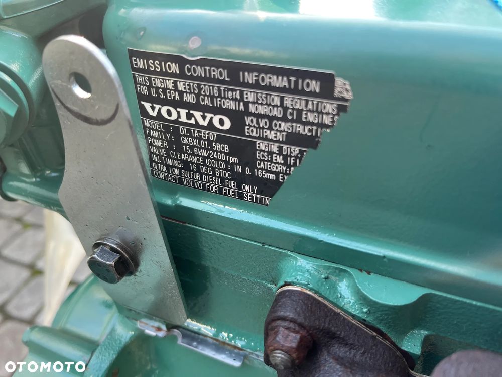 SILNIK VOLVO D1.1A-EF07 D1 1A EF07  15.6KW 2400 RPM 11381netto - 11