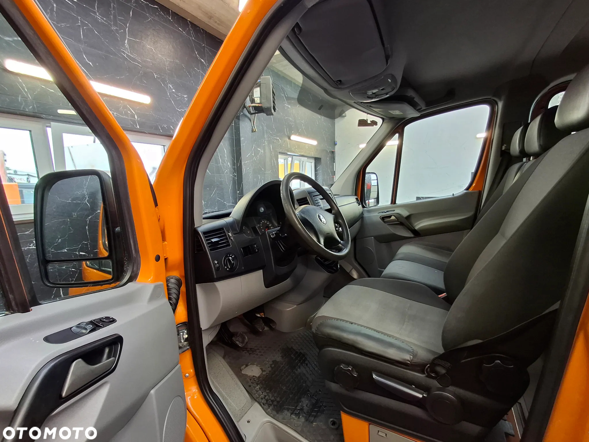 Volkswagen Crafter Lift 2016r Doka Brygadówka Dubel Kabina 7 Osób Plandeka Hak Webasto Klimatyzacja - 8
