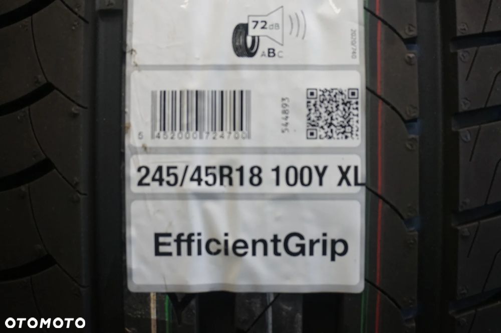 KOMPLET 4x NOWA OPONA Letnia Goodyear EFFICIENTGRIP 245/45R18 100 Y XL rant ochronny wzmocnienie PROMOCJA WYSYŁKA - 5