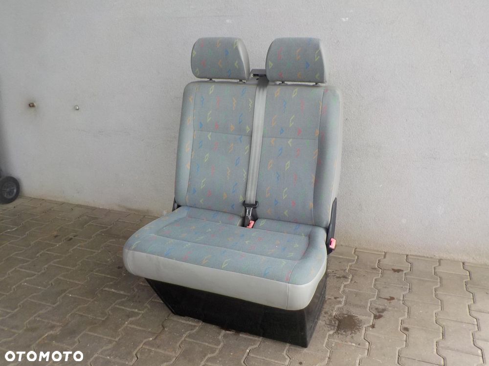 VW T5 T6 FOTEL PODWÓJNY PASAŻERA PRZÓD DWÓJKA INKA - 2