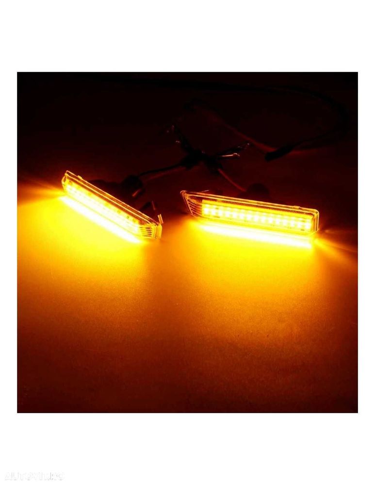 Set 2 x Semnalizare Dinamica aripa LED BMW X5 E53 E36 M3 Facelift - 3