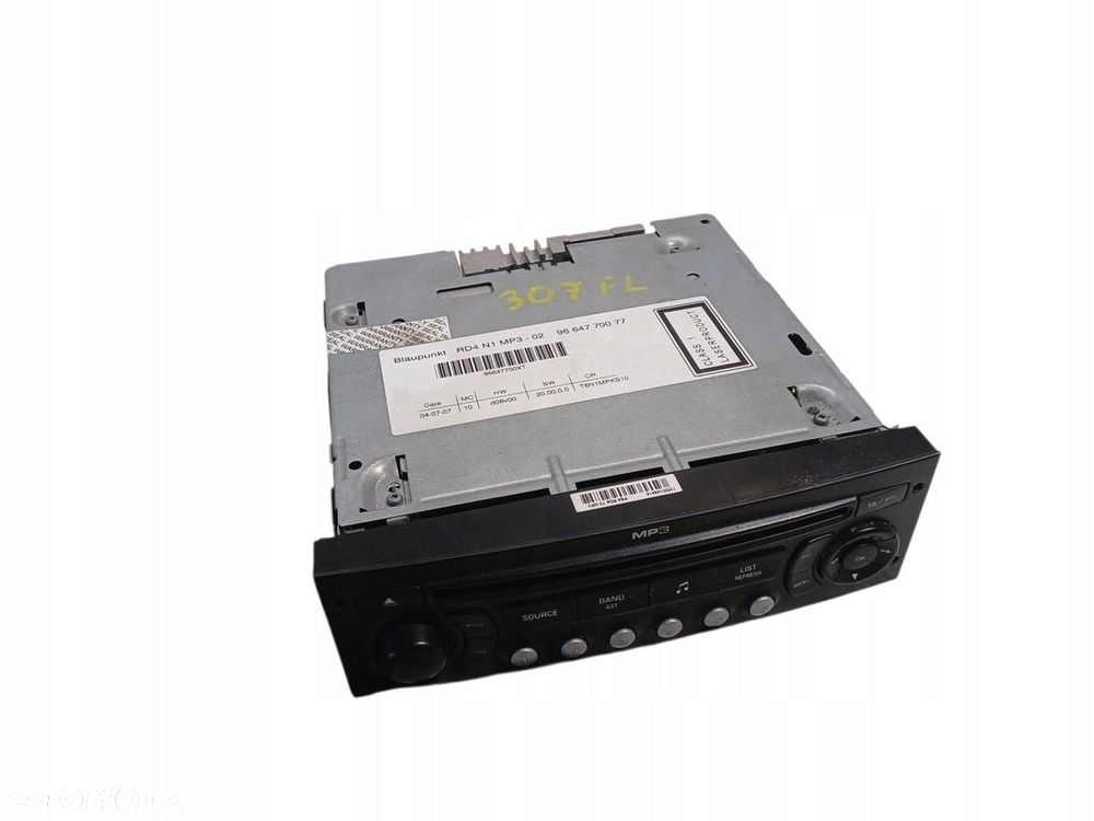 radio cd peugeot 307 lift 9664770077 - 2