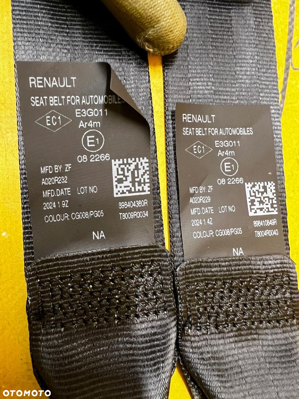 KOMPLET PASY BEZPIECZEŃSTWA TYŁ 3 RZĄD RENAULT ESPACE VI - 6