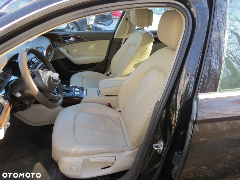 FOTELE SIEDZENIA SKÓRA BEŻ KOMPLET EUROPA SEDAN AUDI A6 C7 4G - 2