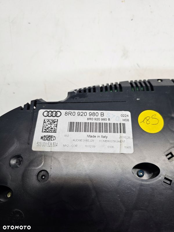 LICZNIK ZEGARY AUDI Q5 8R 2.0 TDI 8R0920980B UK - 8