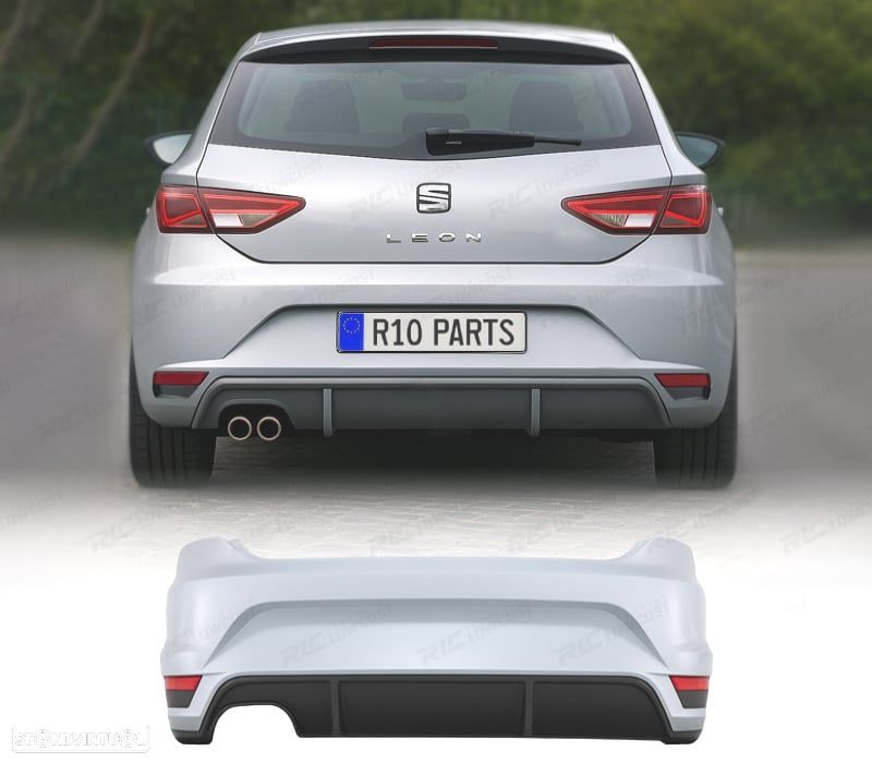 PÁRA-CHOQUES TRASEIRO SEAT LEON FR 13-20 SAÍDA DE ESCAPE DUPLA - 1