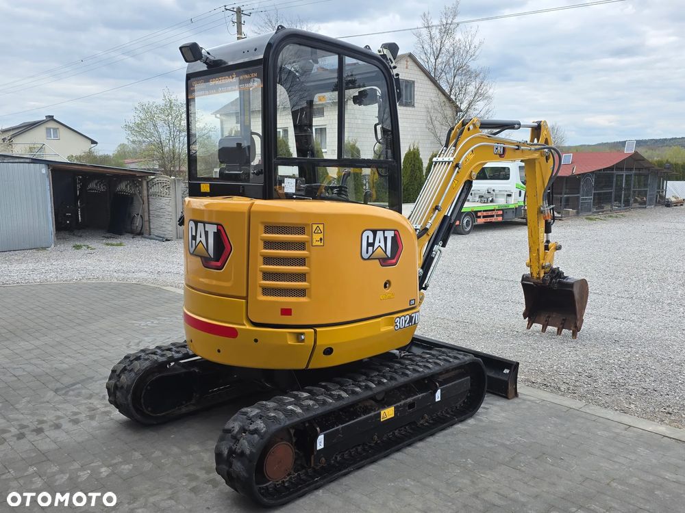 Caterpillar CAT 302.7 D CR mini koparka szybkozłącze 3 łyżki piękna serwisowana 1 wł JCB sprowadzona - 4