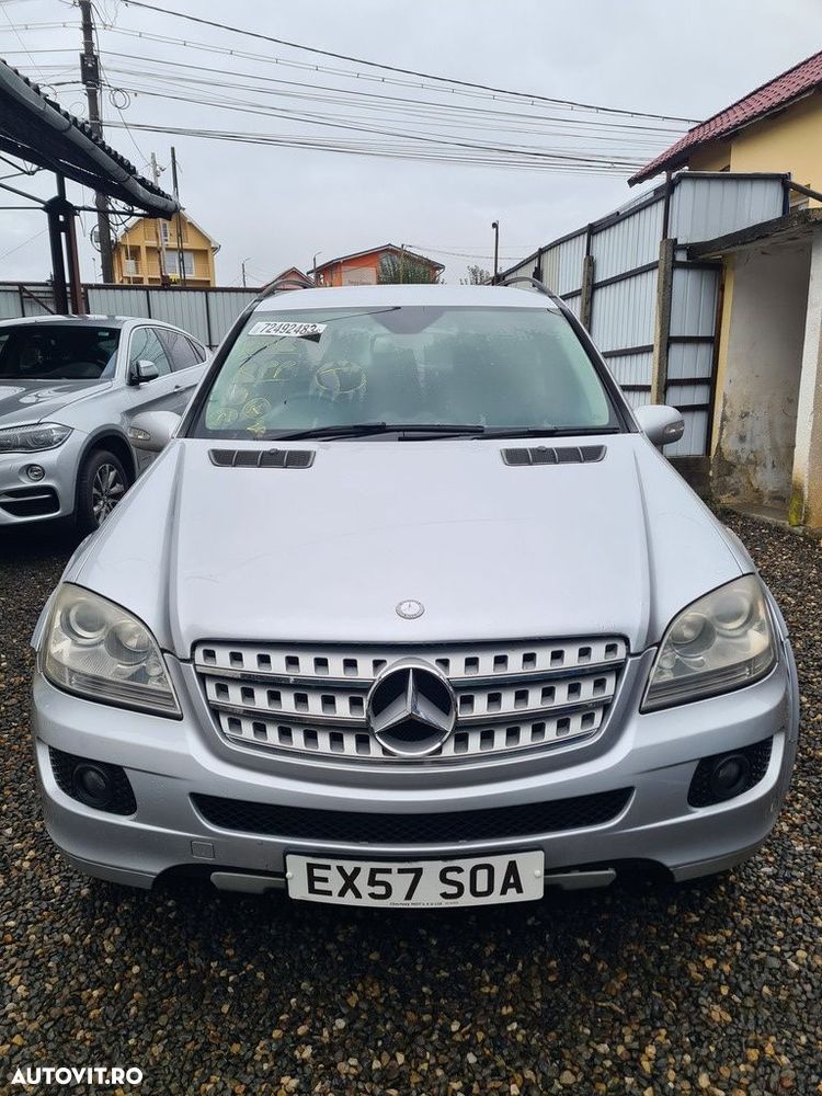 Bara fata Mercedes ML W164 2005 - 2008 ARGINTIU (776) model fara spalatoare far - 9