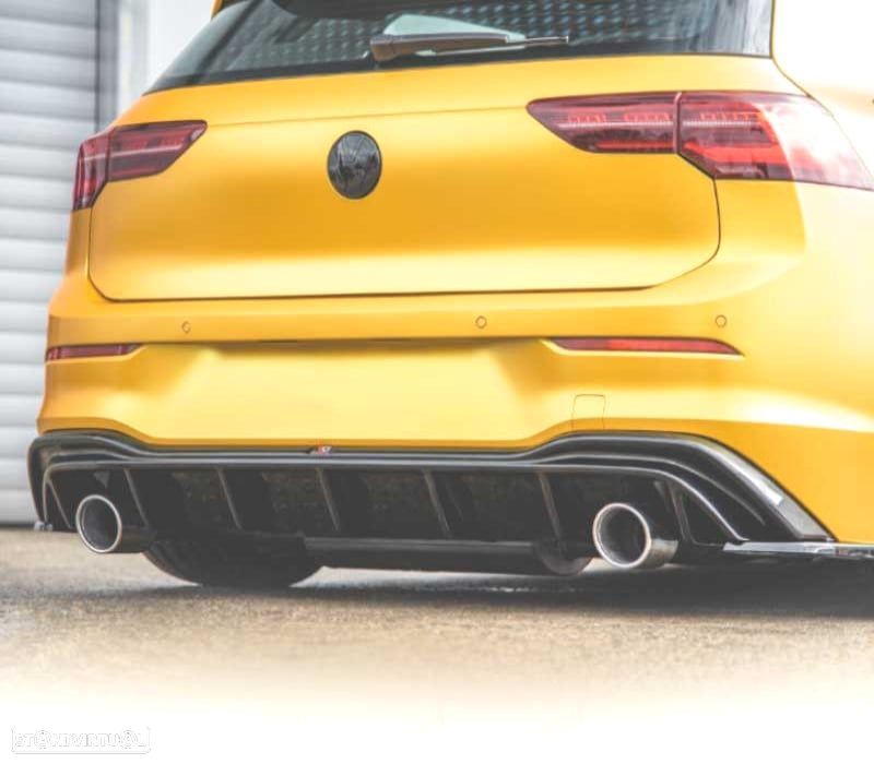 DIFUSOR TRASEIRO VOLKSWAGEN VW GOLF 8 LOOK GTI PRETO - 2