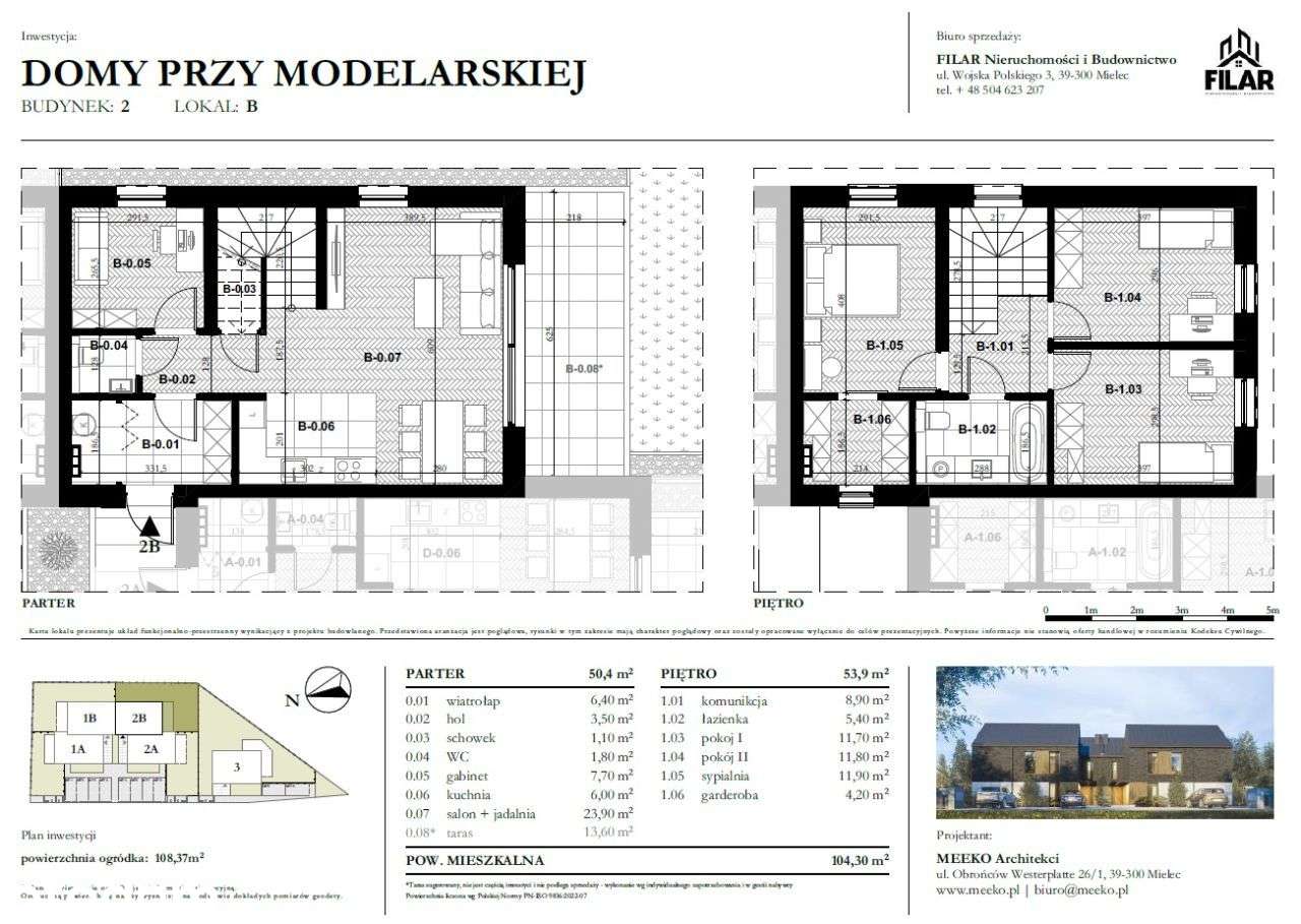 MODELARSKA ogród, parking, dwa piętra 104 mkw - OSTATNIE!