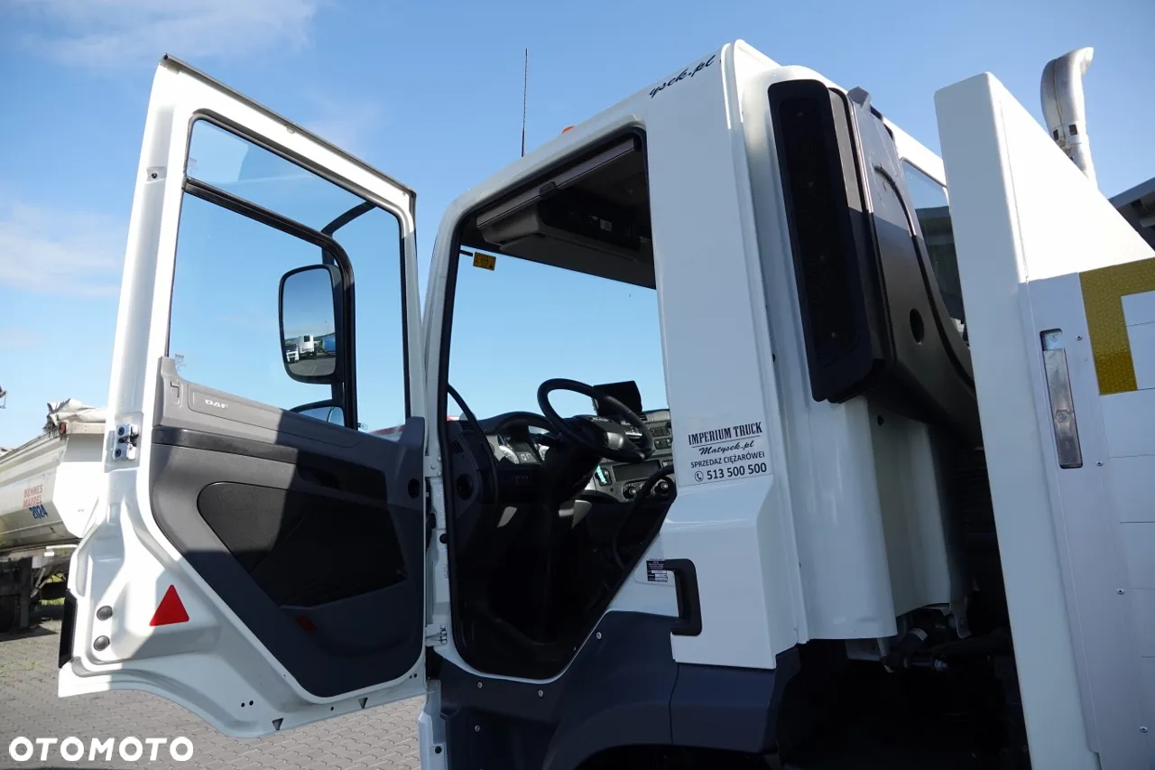 DAF CF 370 / 6x2 / SKRZYNIOWY - paka: 6,4 m / + HDS PALFINGER PK 18002 - max 6 000 kg / PILOT / EURO 6 / OŚ PODNOSZONA - 26