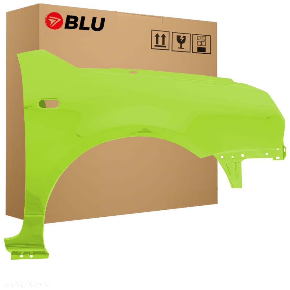 BLU Błotnik Volkswagen VW LUPO LR6A Prawy Przód Zielony 1998-2005 FantasiaGrün - 1