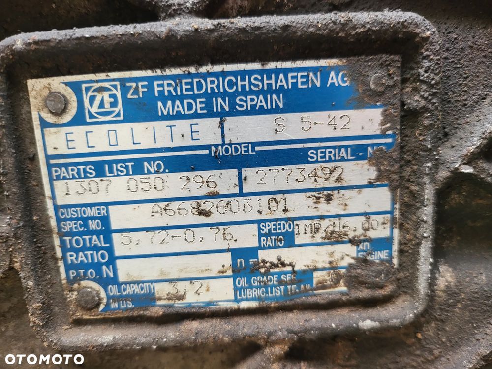 Skrzynia biegów manualna S5-42 Mercedes OM904 - 3