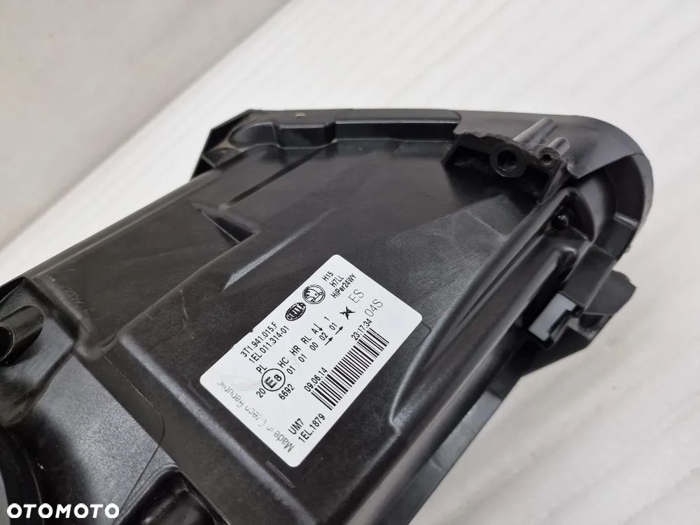 SKODA SUPERB II LIFT 13- SOCZEWKA LEWA LAMPA PRZEDNIA PRZÓD , NR 3T1941015F , NR AUKCJI LL496 - 13