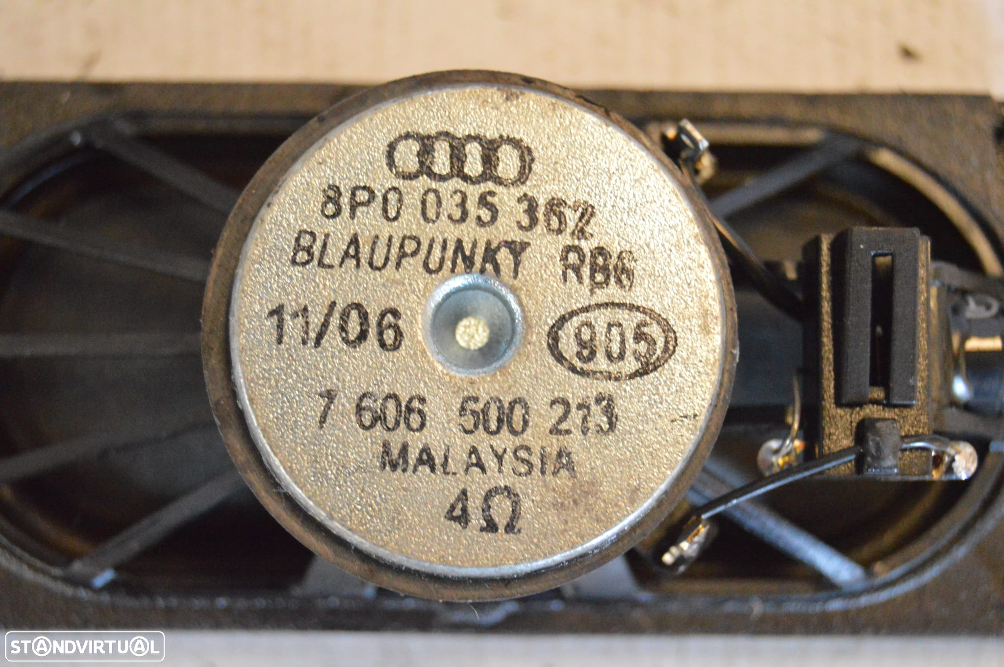 COLUNA COLUNAS SOM DISPOSITIVO AMPLIFICADOR SONORO BLAUPUNKT 8H0035411 8P0035362 AUDI A3 8P 8PA SPORTBACK 2.0 TDI 170CV BMN - 9