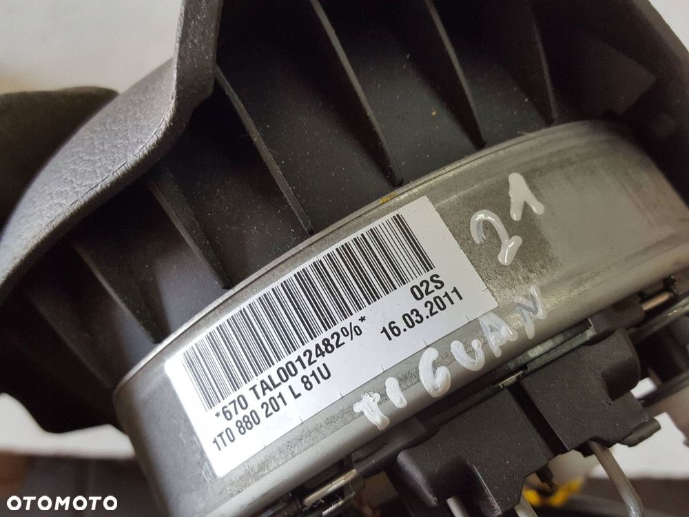 VW TIGUAN I 5N LIFT 11-15r PODUSZKA AIRBAG KIEROWCY 1T0880201L - 6