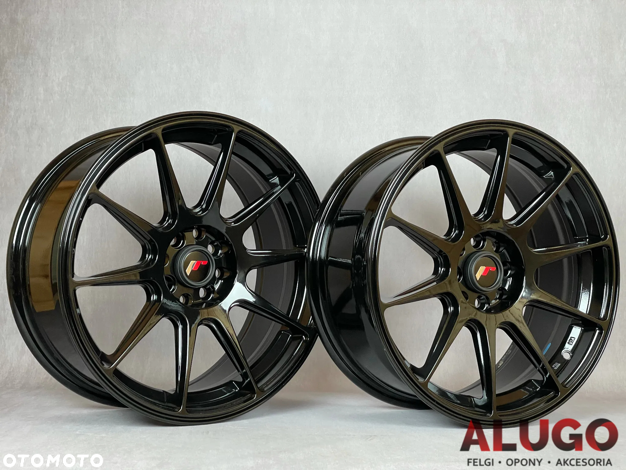 Alufelgi JR 18 5x114,3/120 Felgi BMW E32 E34 E38 E60 Nowe Czarne - 2