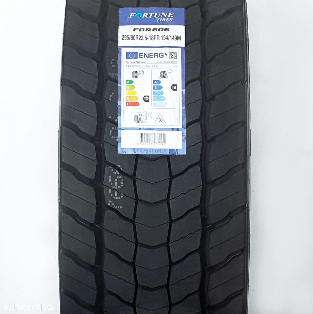 Anvelopa NOUA 295/80R22.5 Fortune FDR 606, M+S*, Hybrid, Tractiune, 154/149 M 18PR - 2