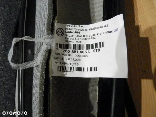 FOTEL FOTELE SIEDZISKO KANAPA KIEROWCY Z PODNÓŻKIEM LUB BEZ OPARCIE VW CRAFTER II MAN TGE NOWE ORYGINAŁ - 6